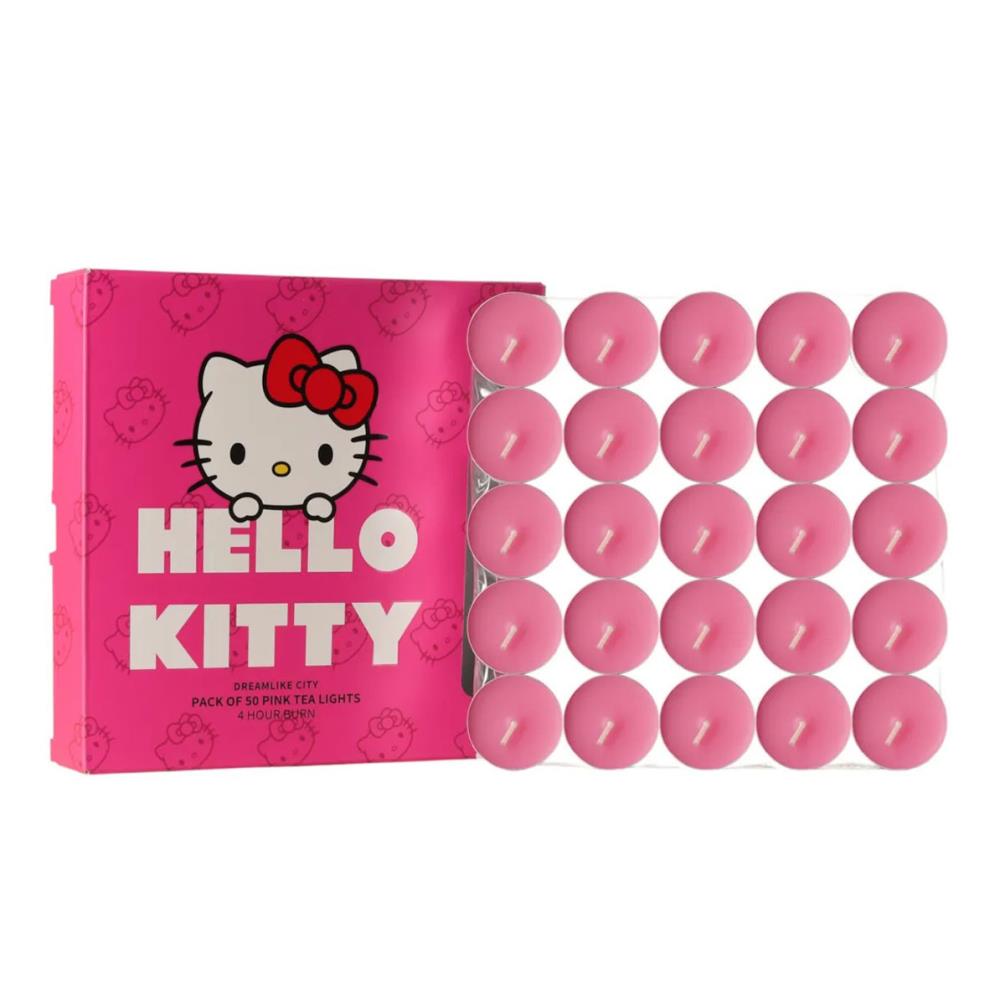 Hello Kitty Pink Scented Tealights - Pack of 50 Extra Image 1